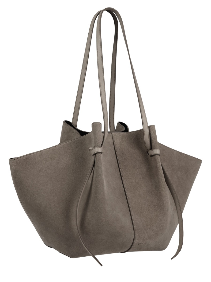 [YUZEFI] Shoulder bag FW26 LARGE-MOCHI-SUEDE_TAUPE