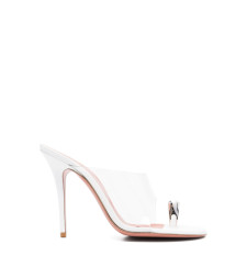 [Amina Muaddi] Sandals FW26 JUSTINE 105 WHITE