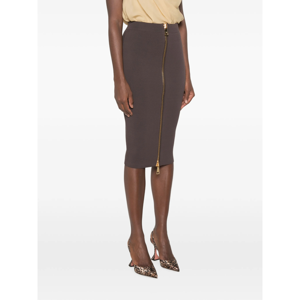 [ELISABETTA FRANCHI] Midi skirt FW26 GK28B66E2  EV9