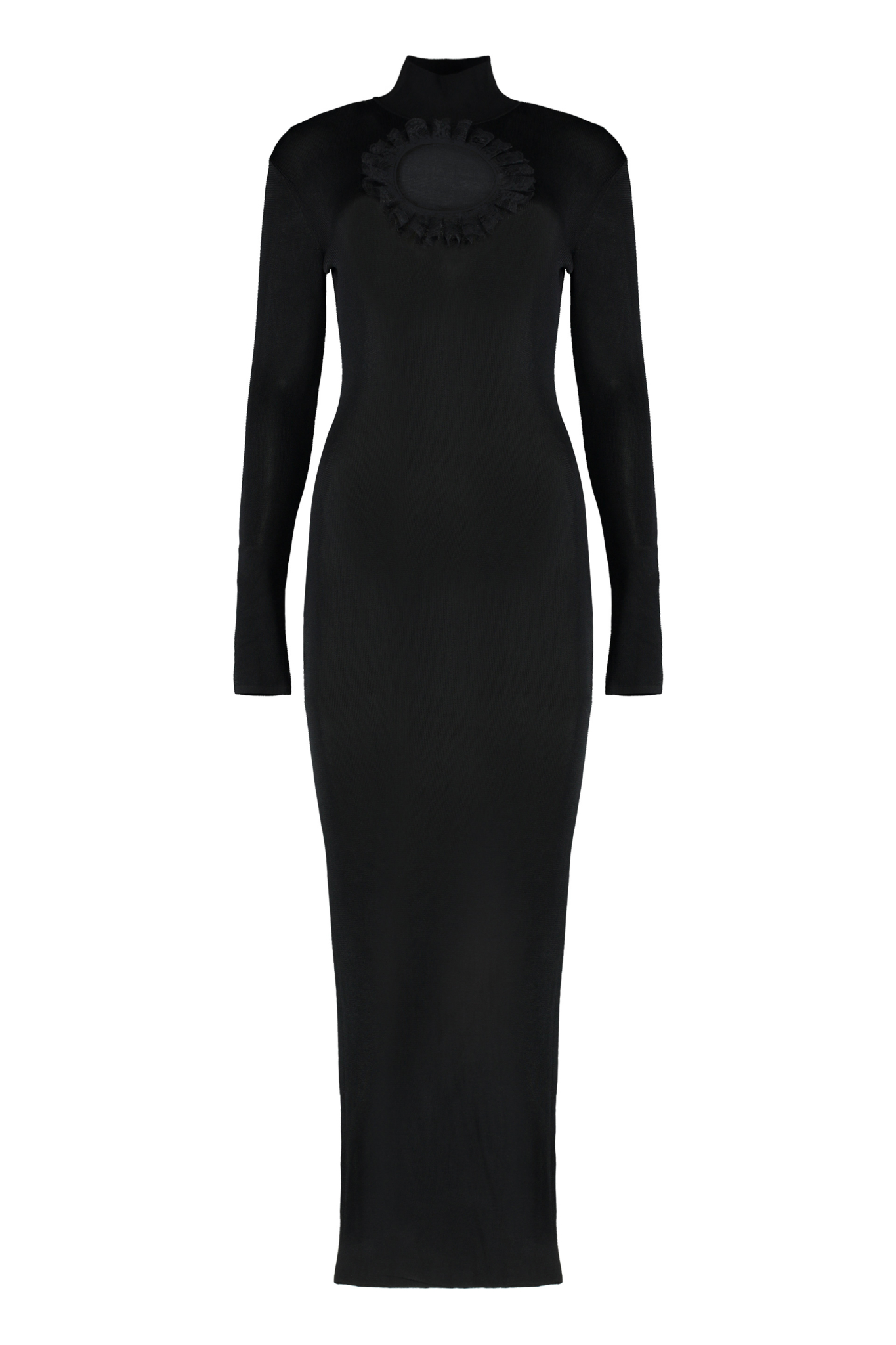 [SELF PORTRAIT] Long sleeve dress SS25 SS25CK005XB_BLACK