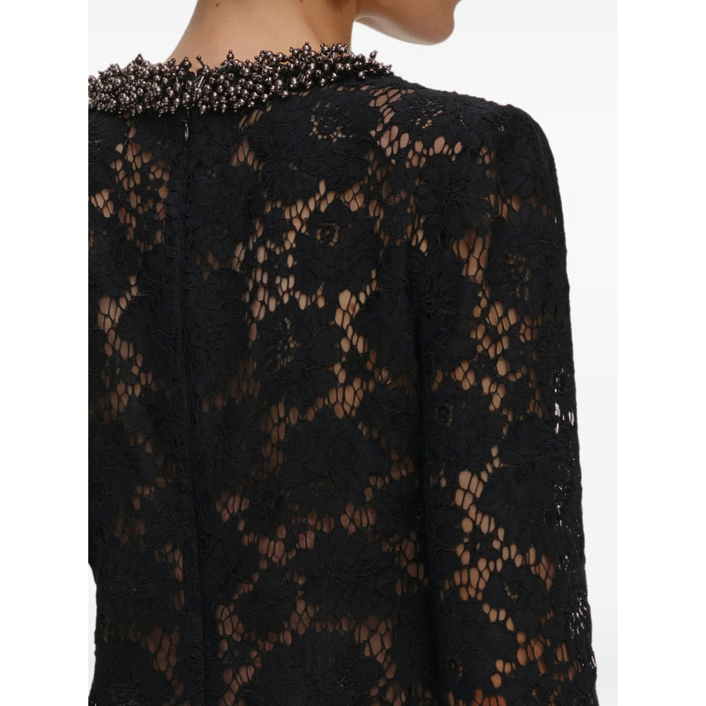 [Self-portrait] Long sleeve dress FW26 AW26-045S-B  BLACK