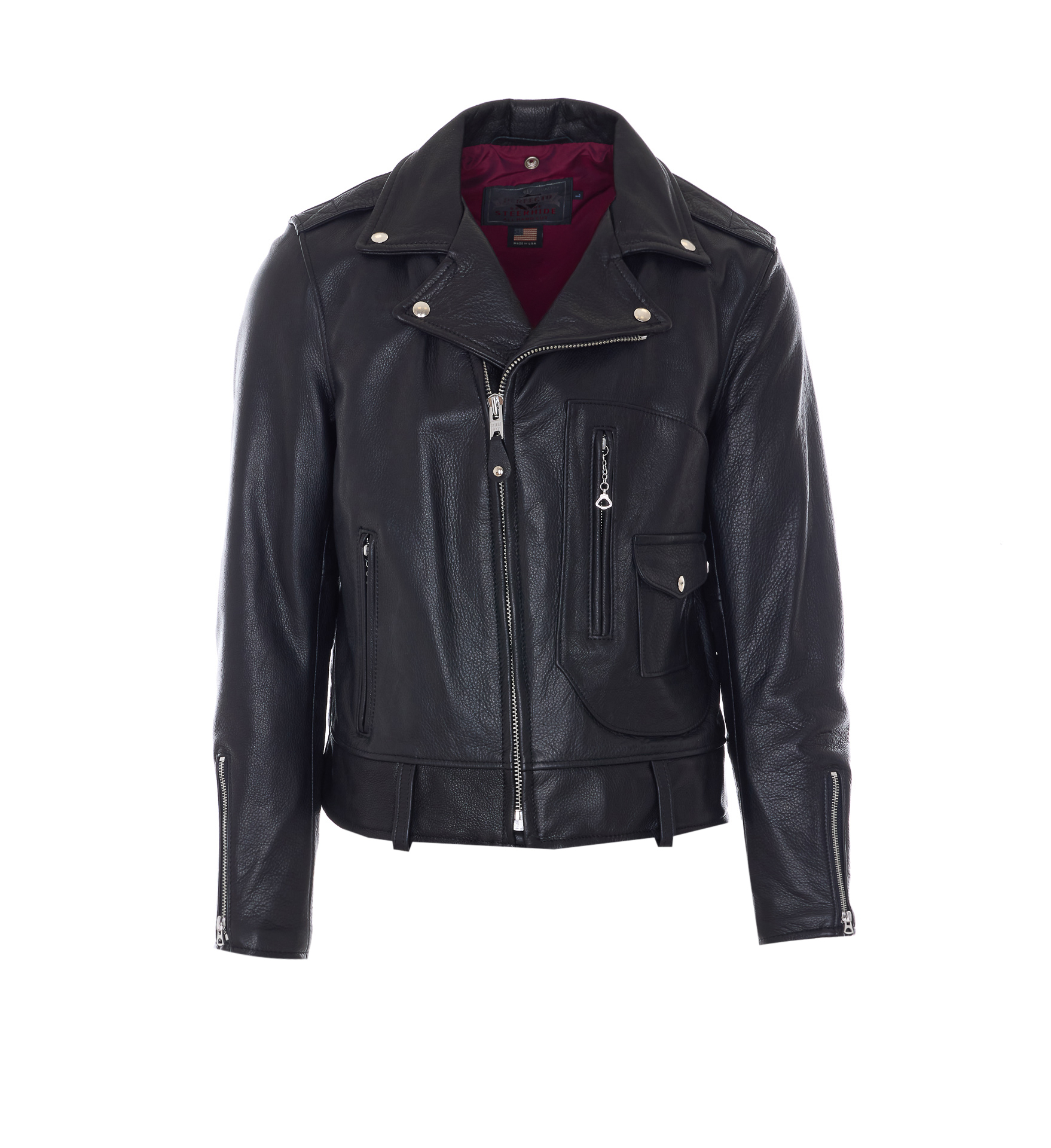[SCHOTT N.Y.C.] Leather Jacket SS26 568BLACK