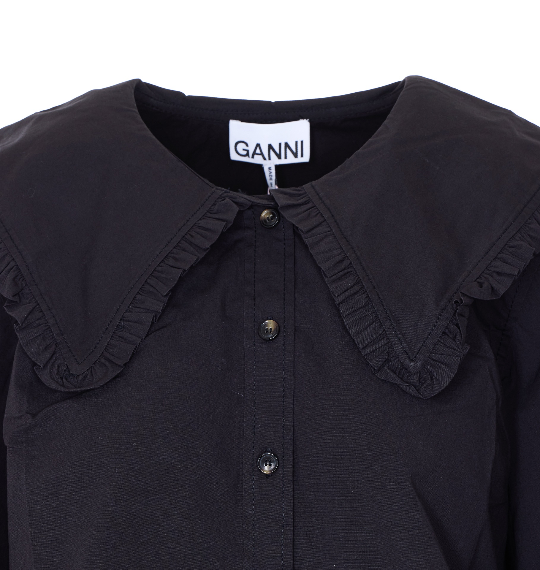 [GANNI] Shirts Long Sleeve SS26 A1040096099