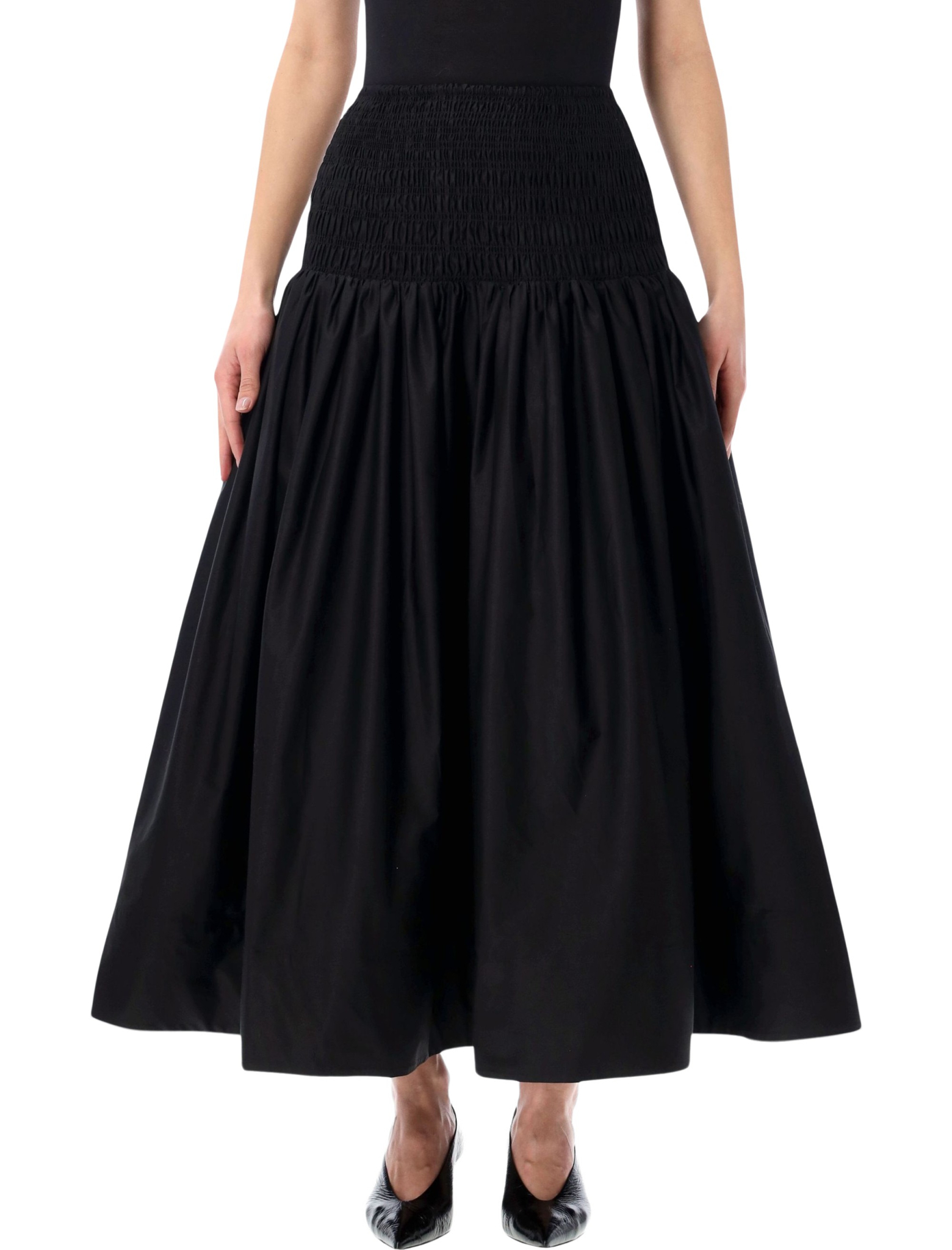[SELF PORTRAIT] Long skirt SS26 RS26212MSKBBLACK