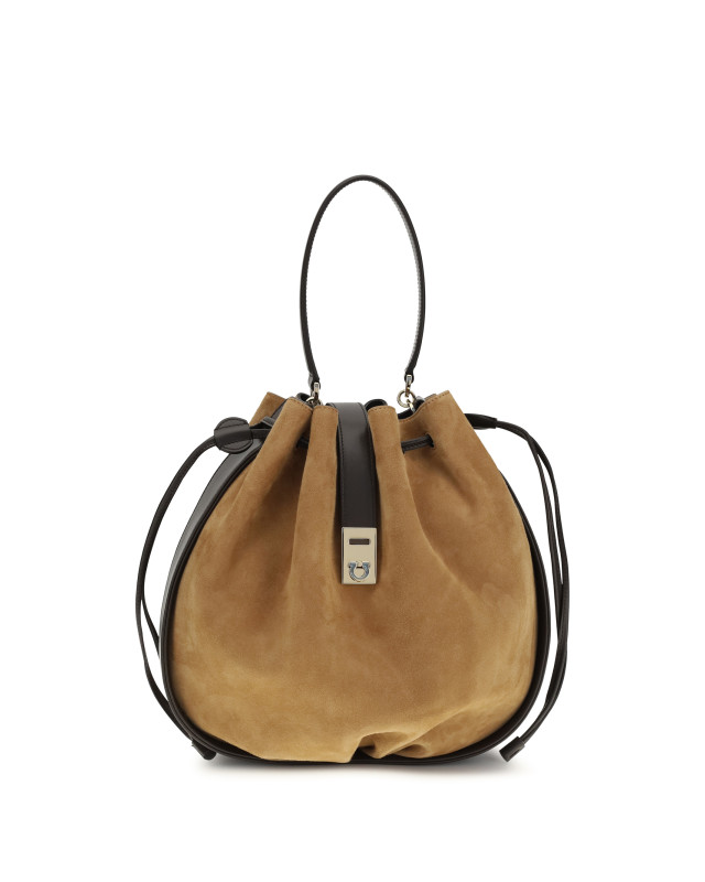 Hug Buckle Bucket Bag