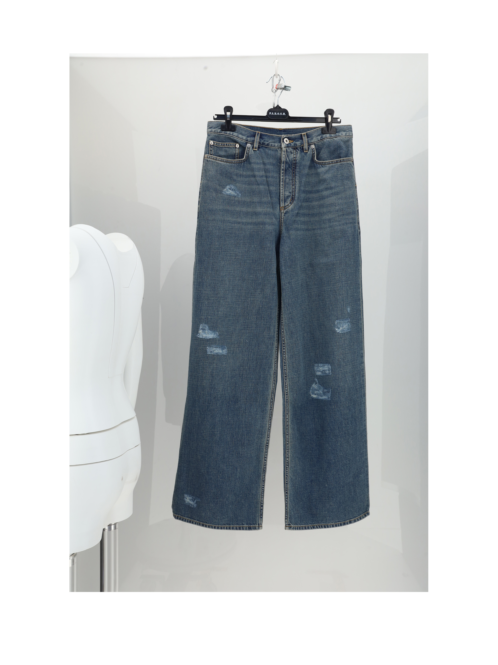 DENIM DESTROYED PANT