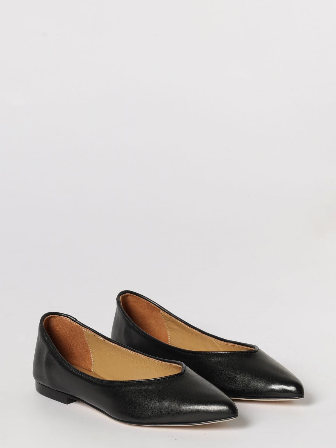 [ANNA F.] Flat shoes SS26 1821 NERO