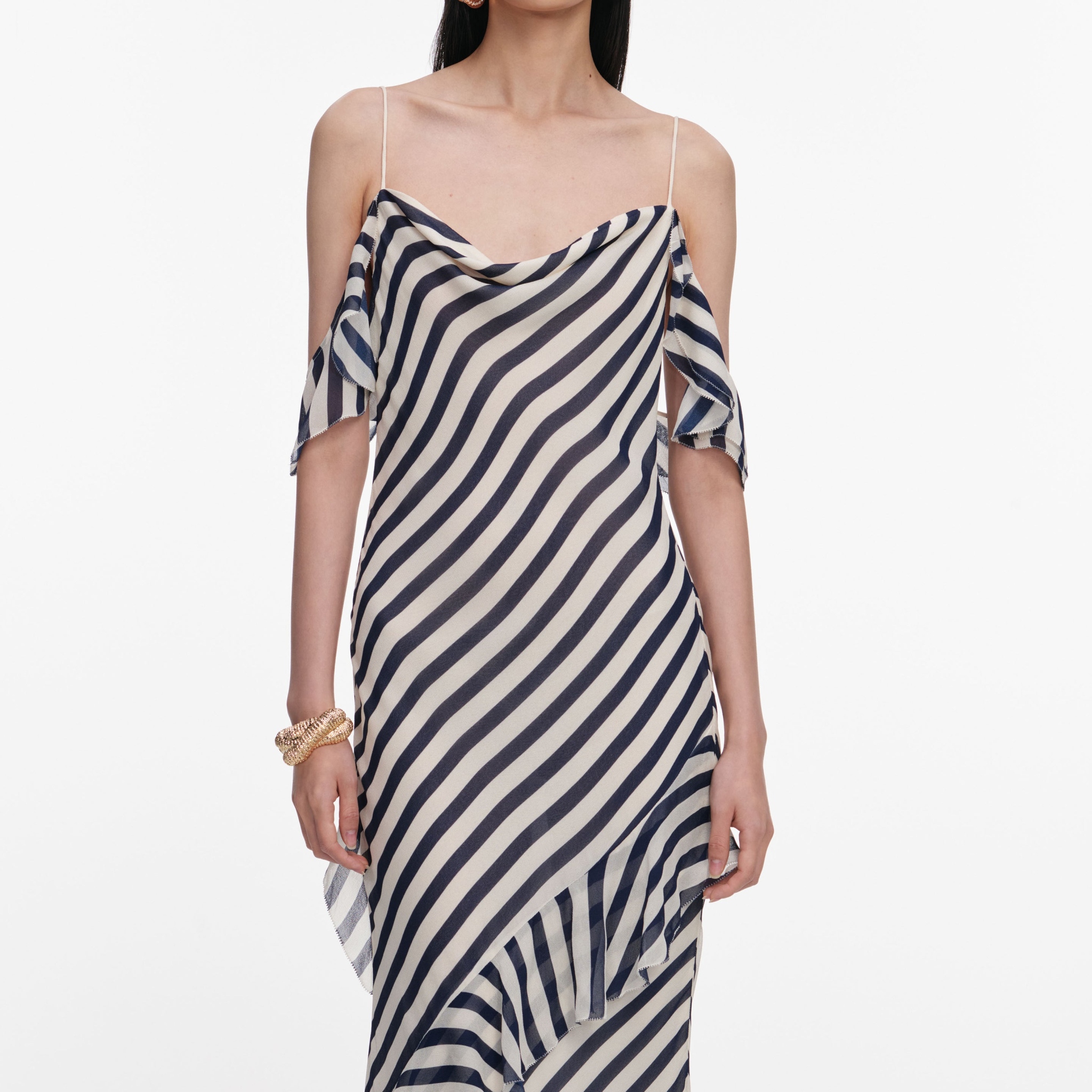 [SELF PORTRAIT] Sleeveless dress SS26 SS26176XNNAVY
