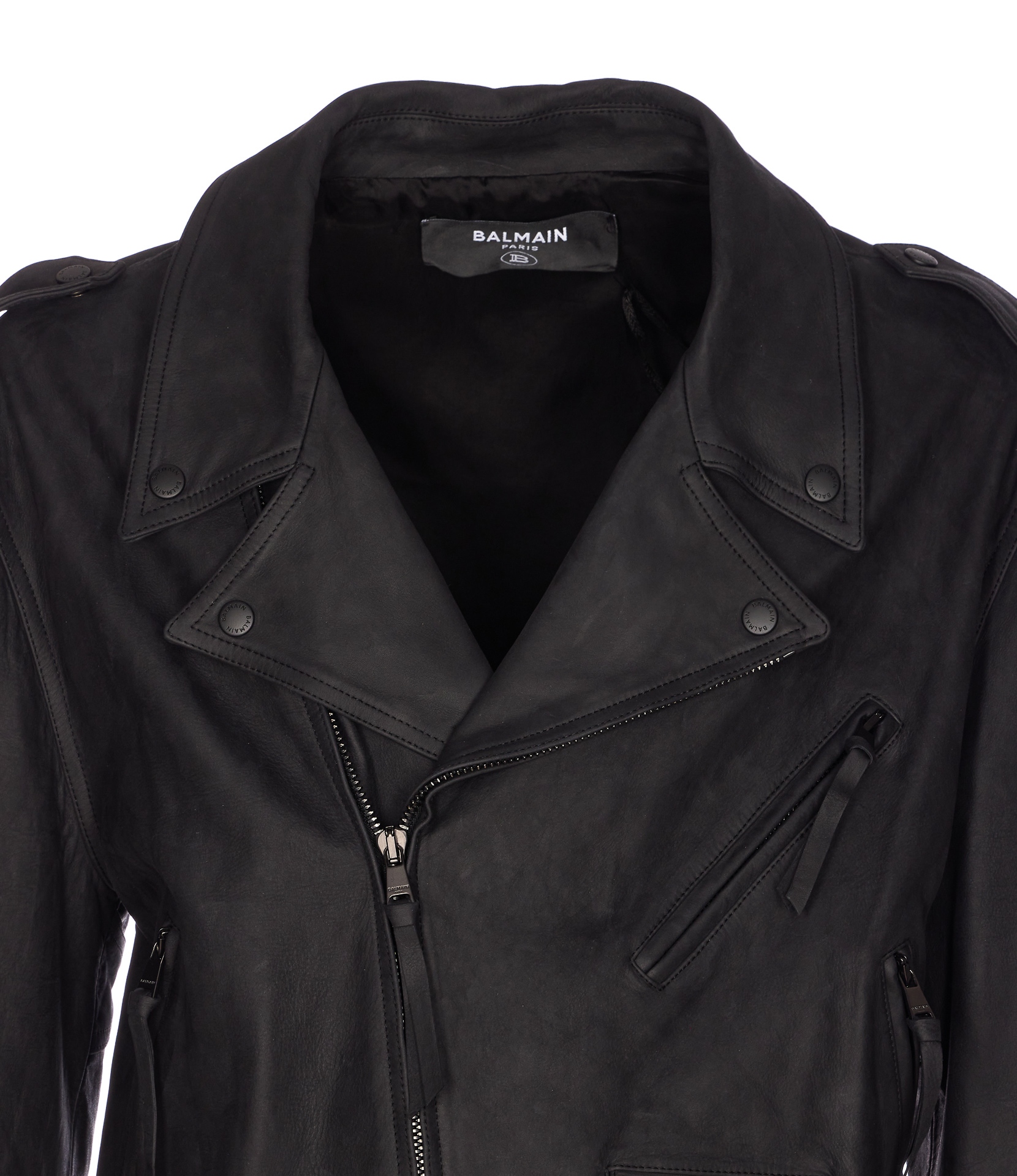 [Balmain] Leather Jacket SS26 TD580LE110PA