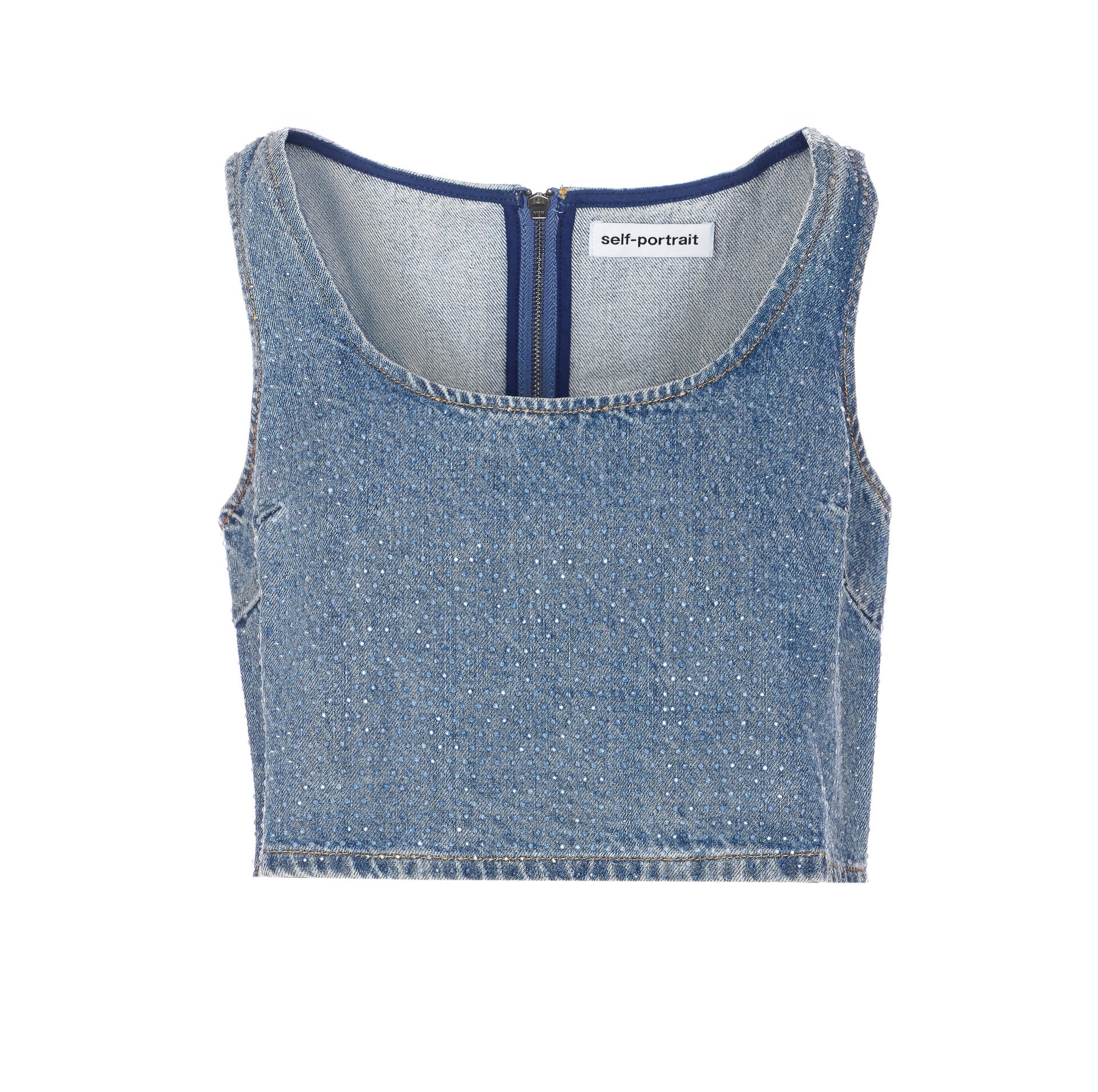 [SELF PORTRAIT] Tank top SS26 826TBLUE