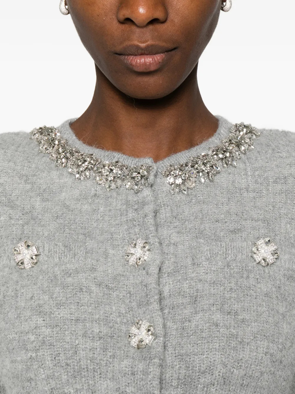 [SELF PORTRAIT] Knitwear SS26 RS26123CBGRGREY