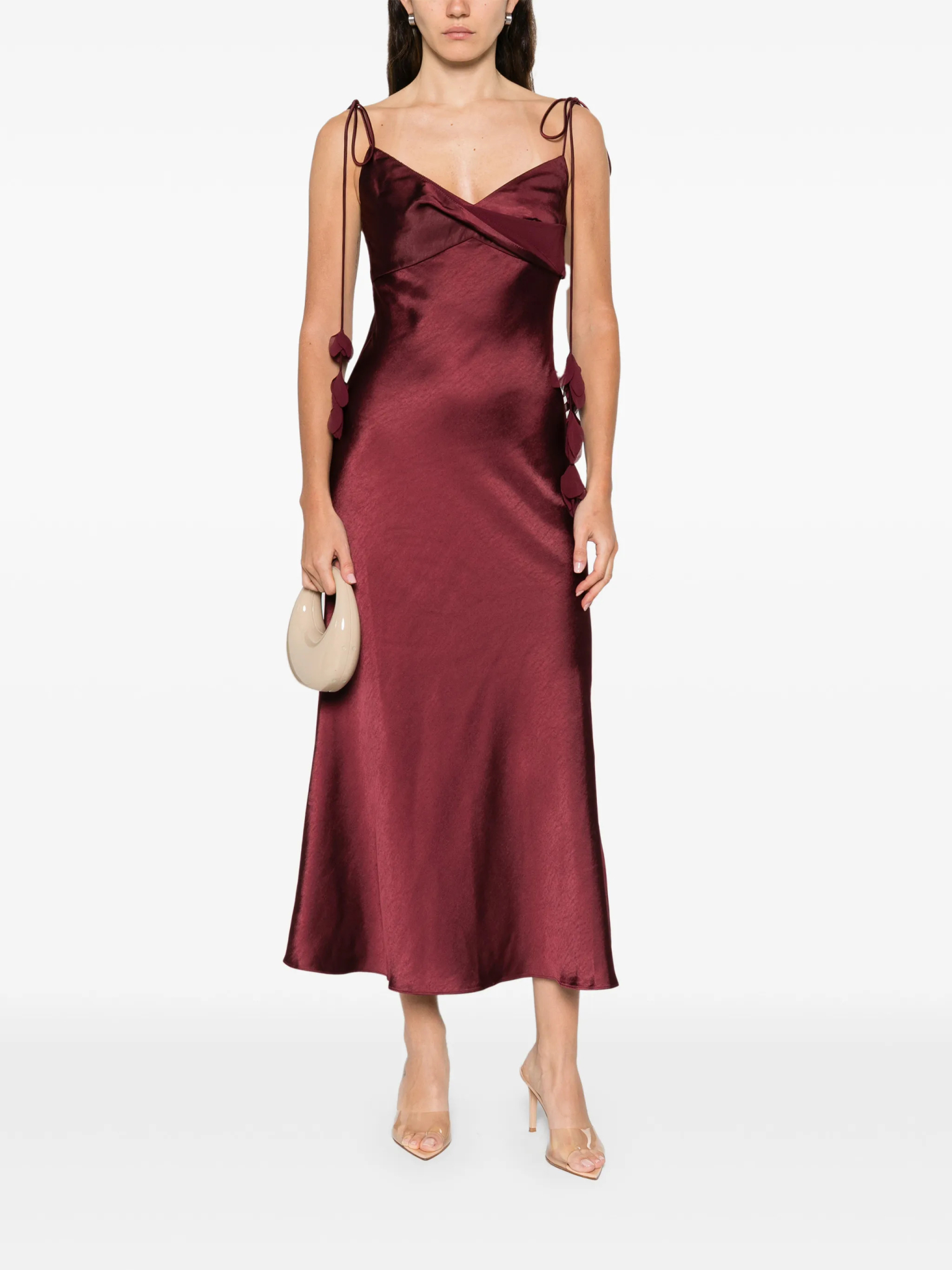 [SELF PORTRAIT] Sleeveless dress SS26 RS26218MBUBURGUNDY