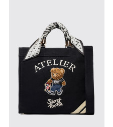 [SECRET PON-PON] Bag SS26 SAINT TROPEZ BAG M Black Teddy