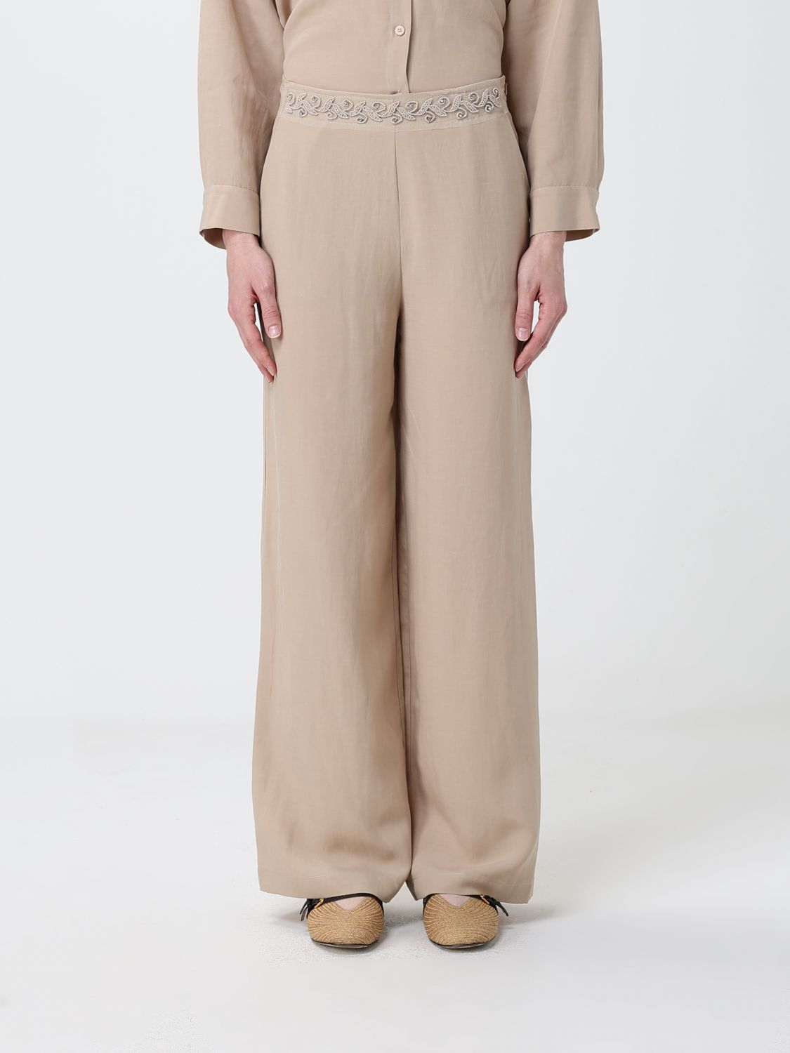 [HANITA] Trousers SS26 HP16364584 BEIGE