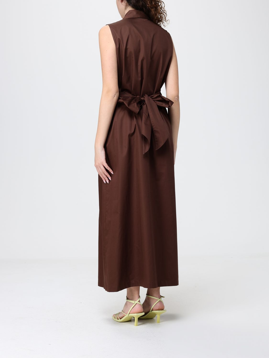 [HANITA] Sleeveless dress SS26 HV38284597 EBANO