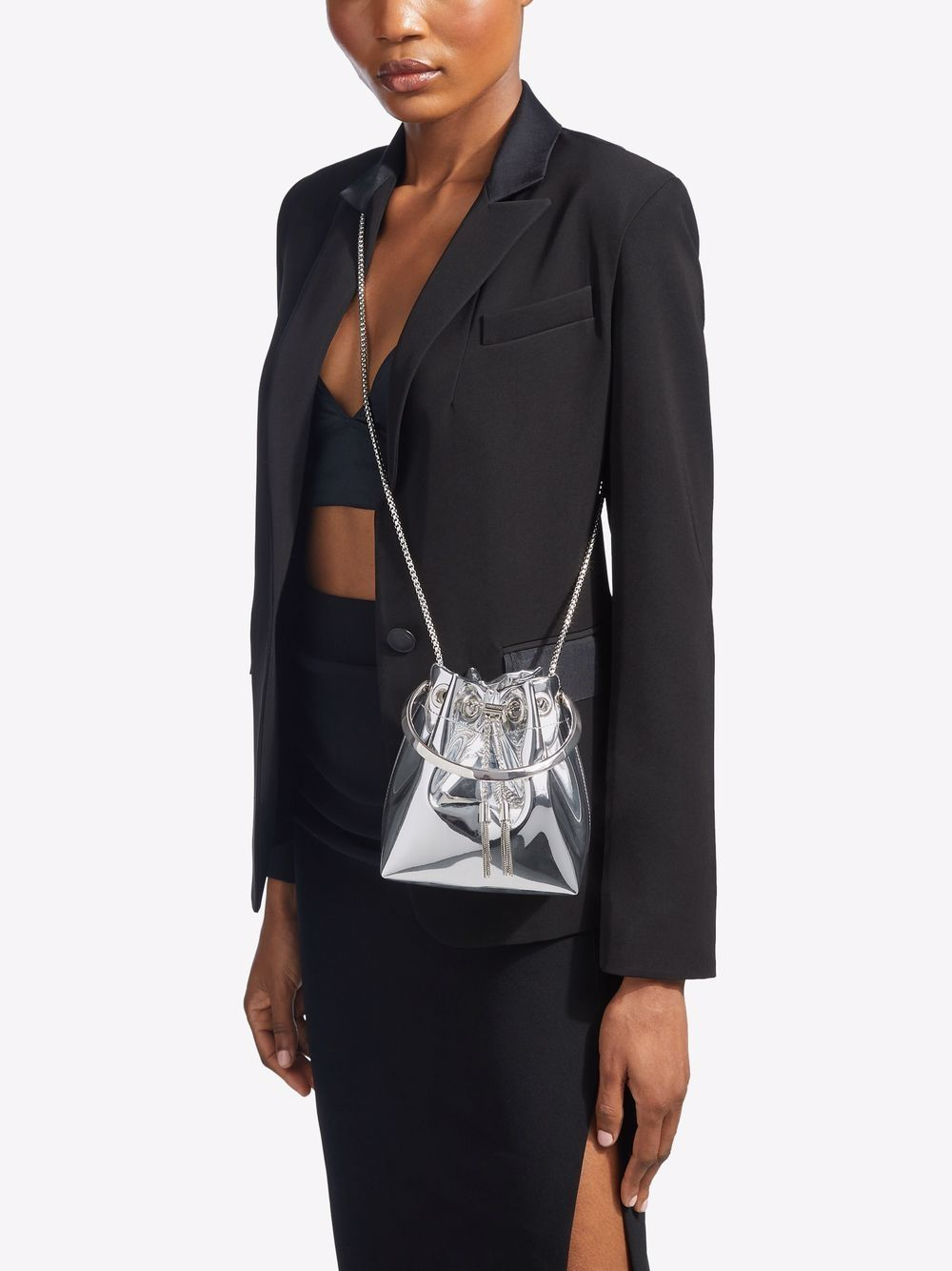 [Jimmy Choo] Shoulder bag FW26 BONBONXVKSILVER