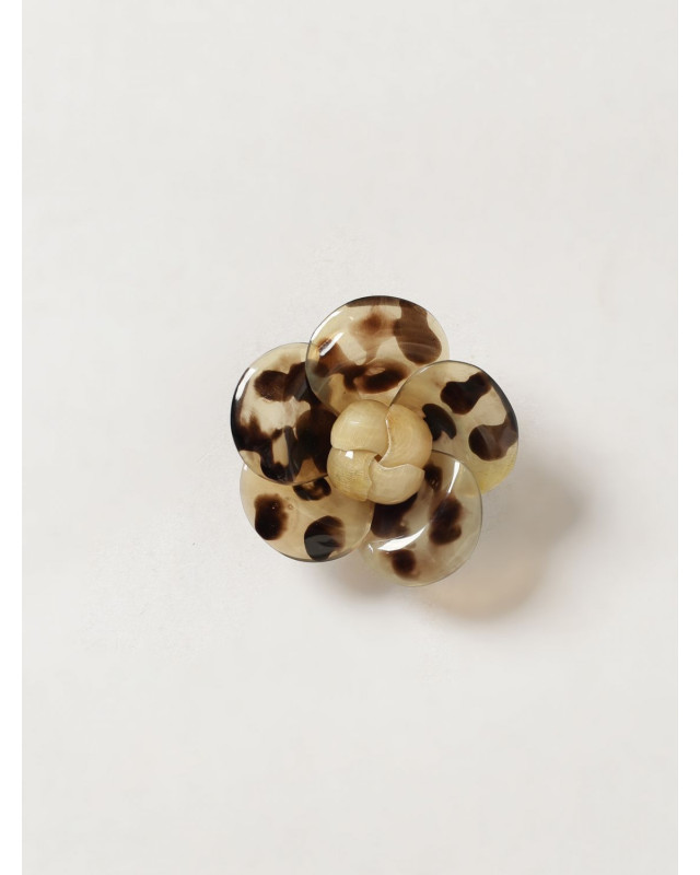 [ALLUJEWELS] Brooch SS26 SPILLE FIORE CORNO UNICO