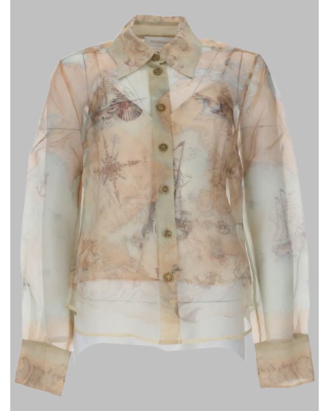 [Zimmermann] Shirts Long Sleeve SS26 7345TC261_OCAT