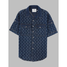 [MARINE SERRE] Shirts Short Sleeve SS26 MSI062A_RDEN0002BL80