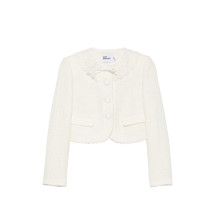[Self-portrait] Tweed jacket FW26 PF26-002J-C  CREAM