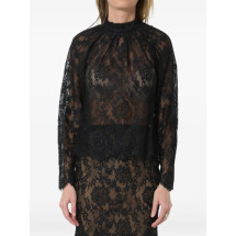 [Self-portrait] Blouse FW26 PF26-032TA-B  BLACK