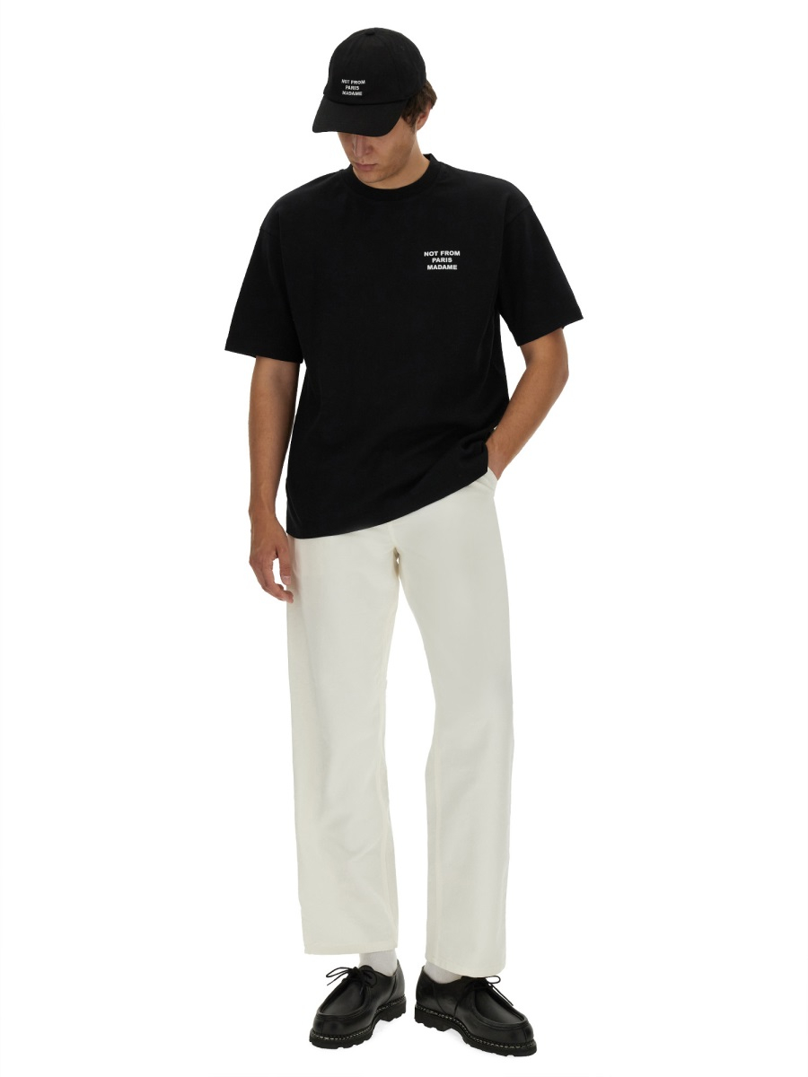 [DROLE DE MONSIEUR] T-shirts Short Sleeve FW26 TS203_CO002BLACK