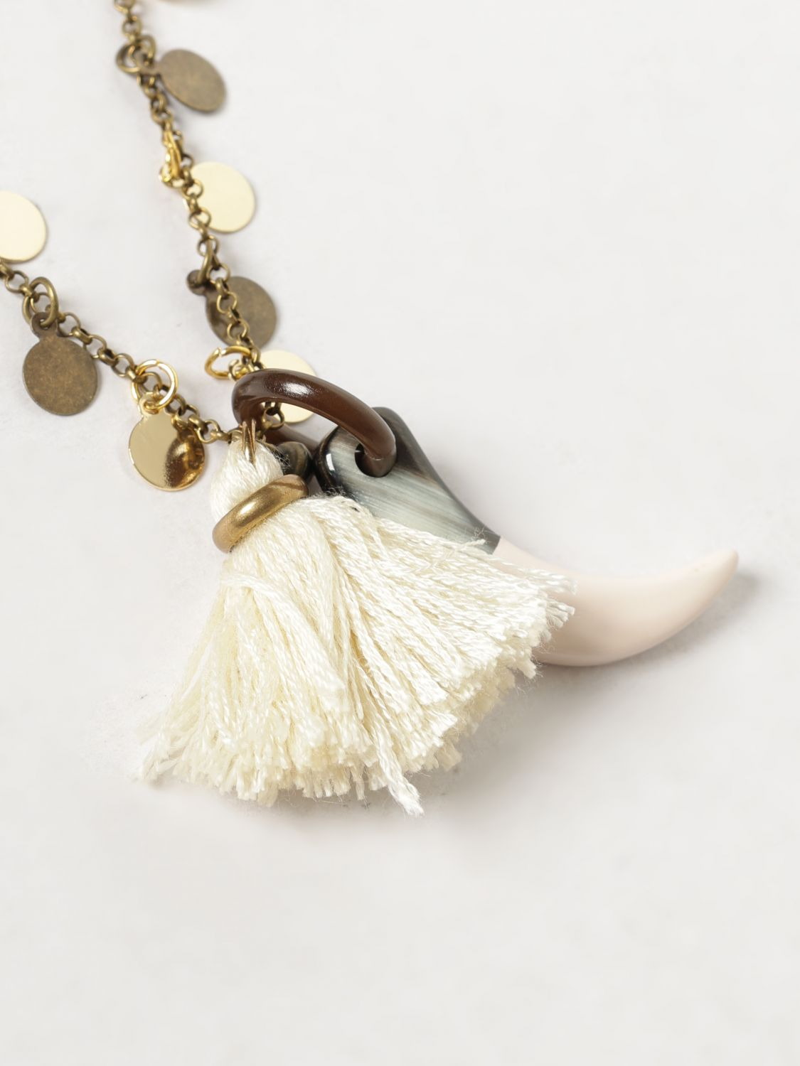 [ALLUJEWELS] Necklace SS26 MONETINE+NAPPE+CORNO OTTONE