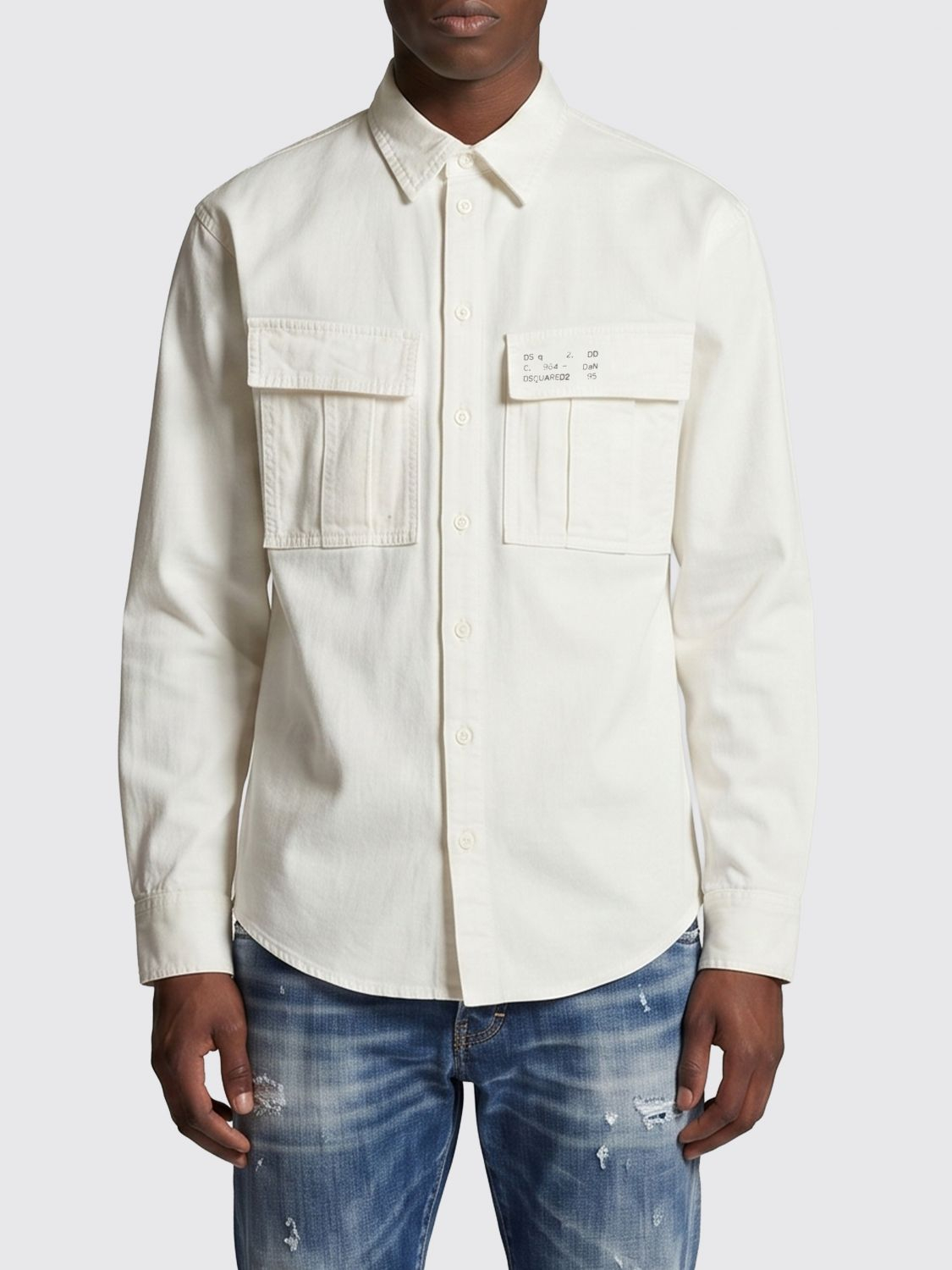 [Dsquared2] Shirts Long Sleeve SS26 S71DM0830D35058 100