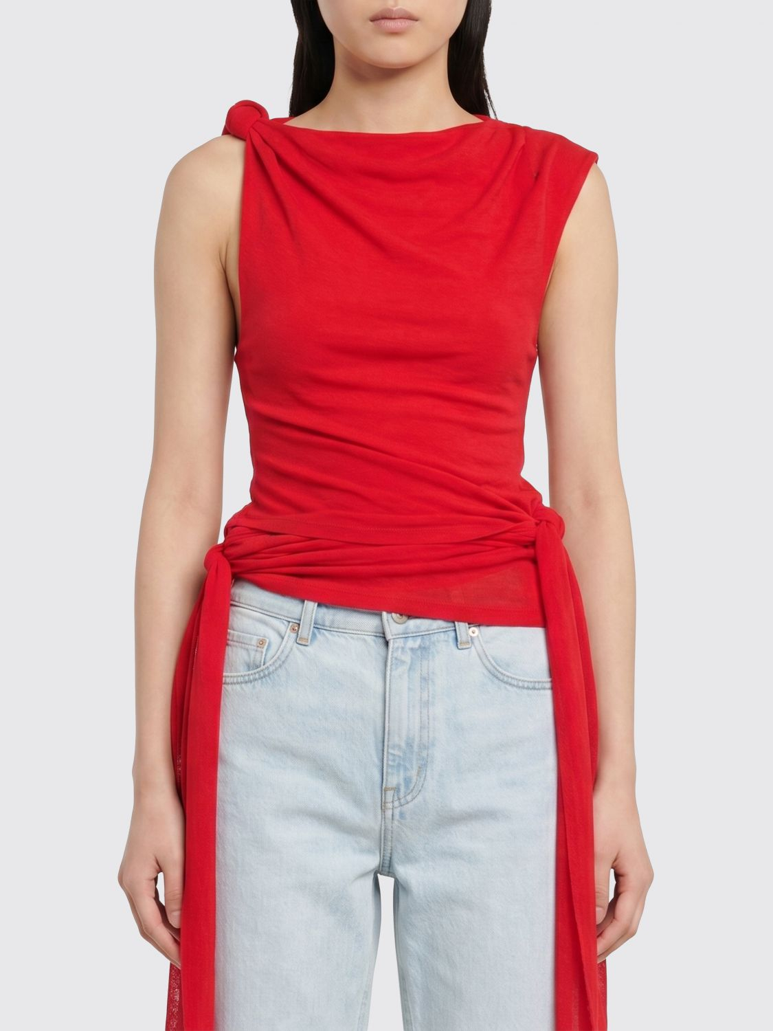 [GANNI] T-shirts Sleeveless SS26 A1040289 06P