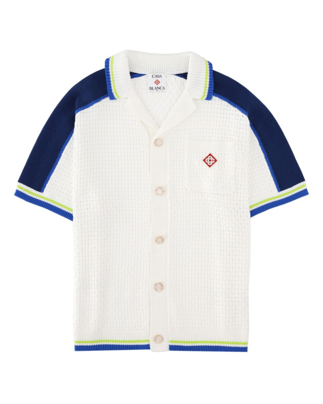 [Casablanca] Shirts Short Sleeve SS26 M-SS26-KW-1310_01WHITE/BLUE