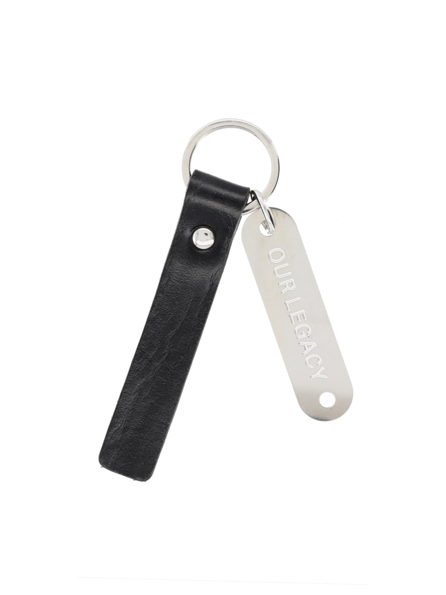 [Our Legacy] Keyring SS26 A4258RB_BLACKLEATHER