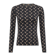 [MARINE SERRE] T-shirts Long Sleeve SS26 WTS006A_CJER0001IT99