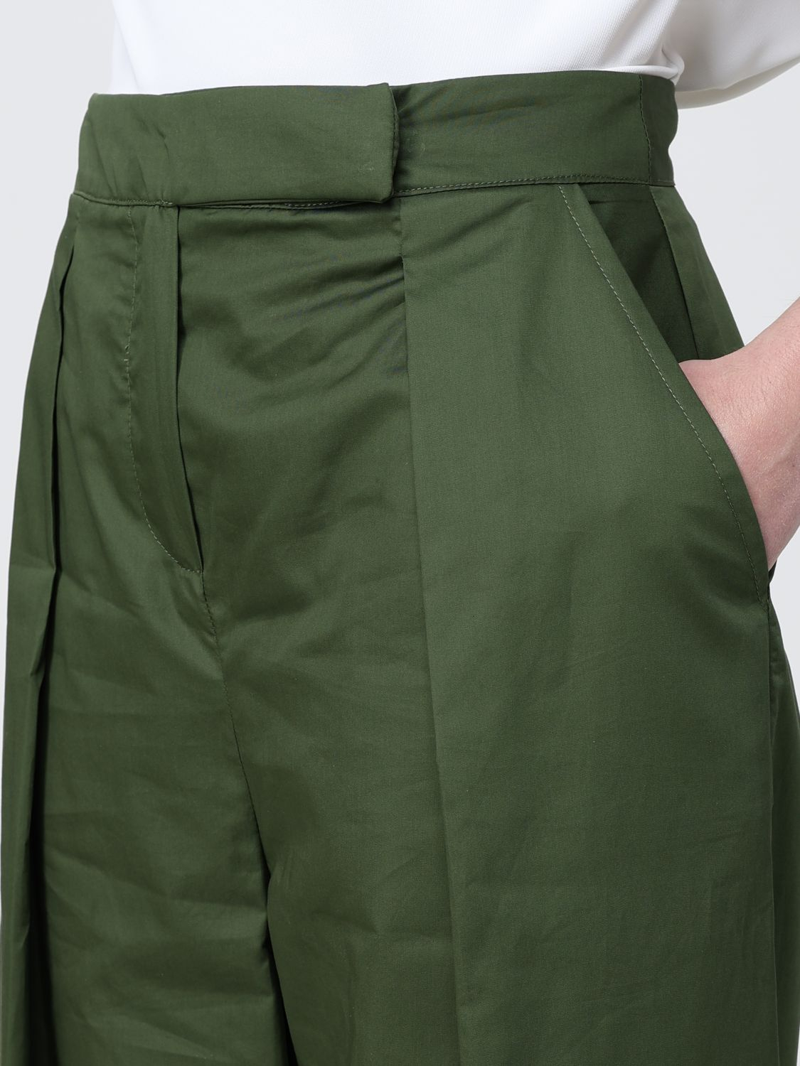 [HANITA] Trousers SS26 HP16254597 MILITARE