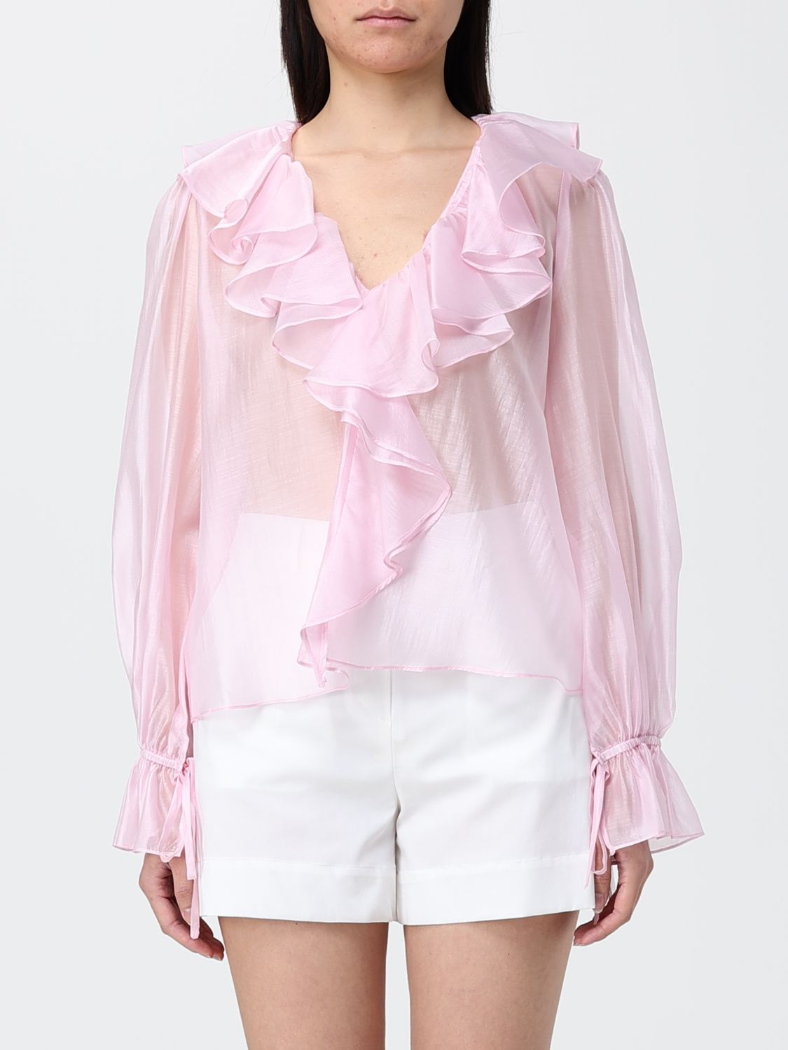 [HANITA] Blouse SS26 HM31654582 CAMISA PINK
