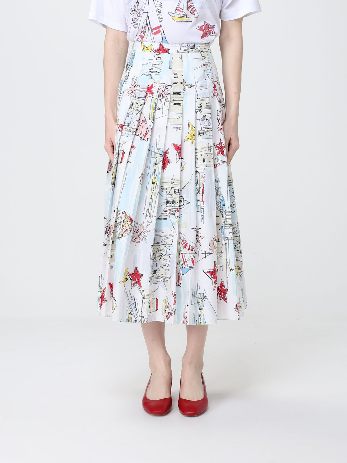 [ANTONIO MARRAS] Midi skirt SS26 MGOM261 BI7AZ