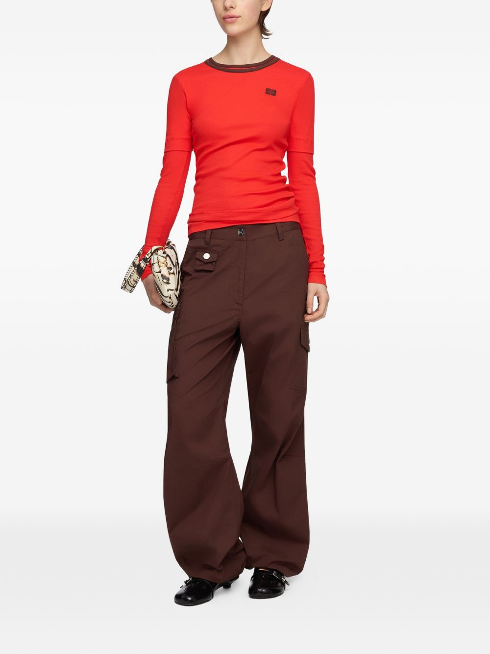 [GANNI] Trousers FW26 A1080164979