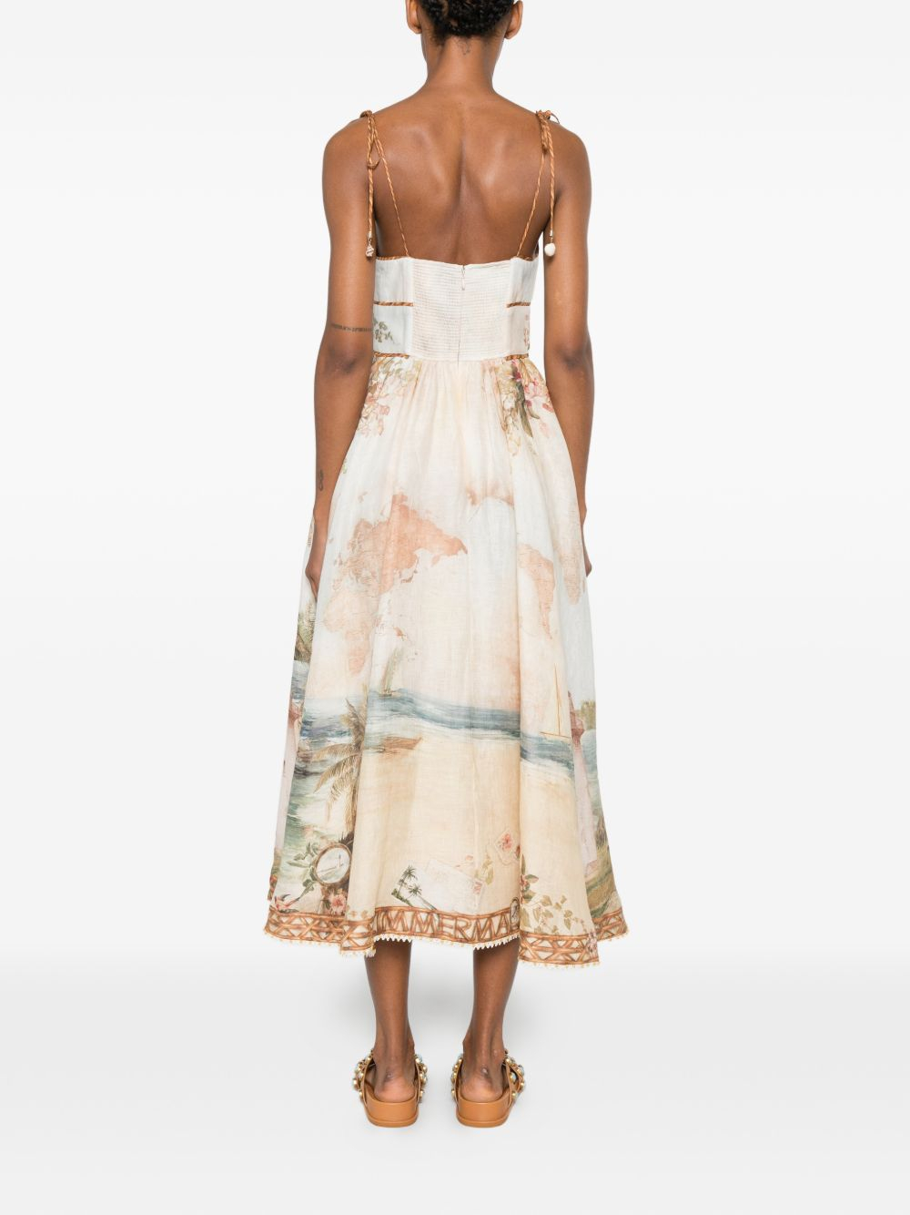 [Zimmermann] Sleeveless dress FW26 7895DSS263ISMB