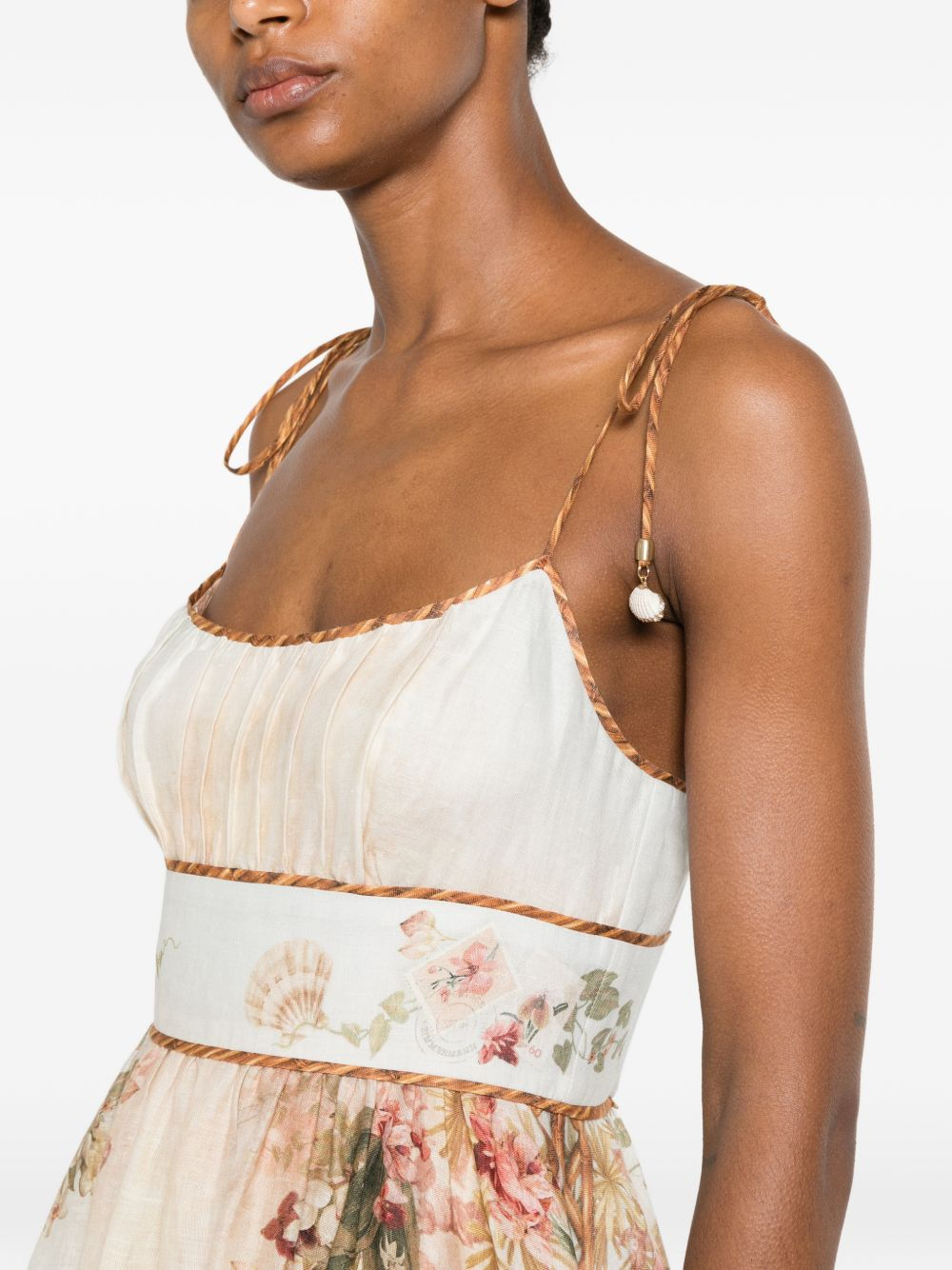 [Zimmermann] Sleeveless dress FW26 7895DSS263ISMB
