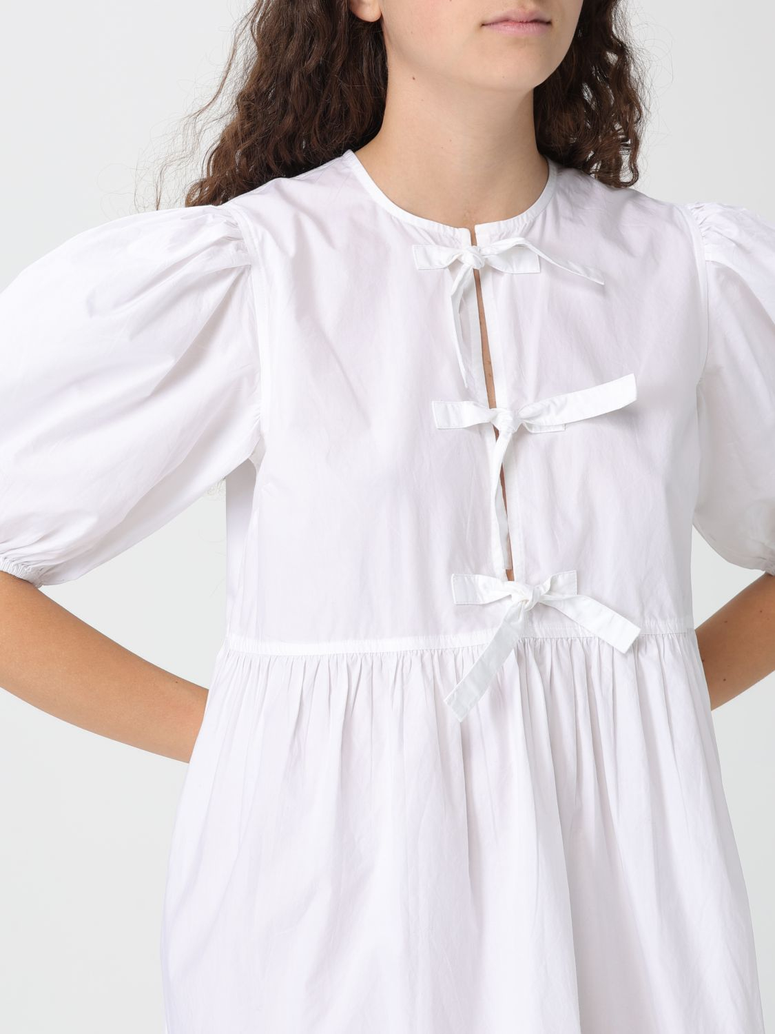 [GANNI] Short sleeve dress SS26 F9170 151