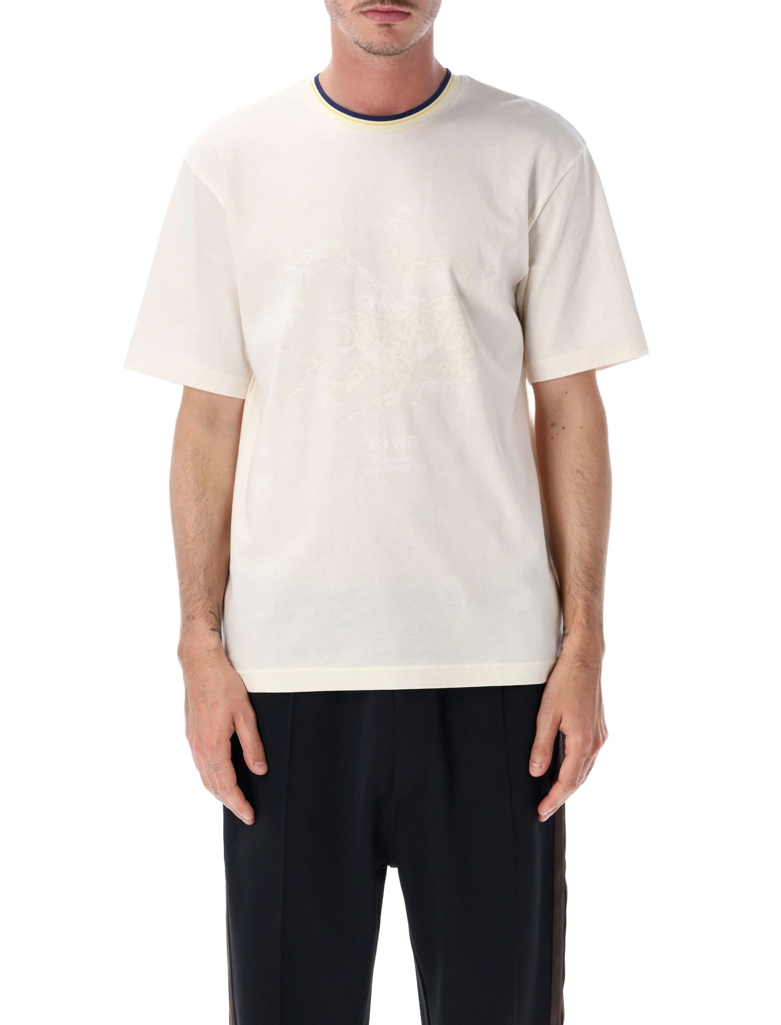 [ADIDAS Y3] T-shirts Short Sleeve SS26 KS3977CWHITE