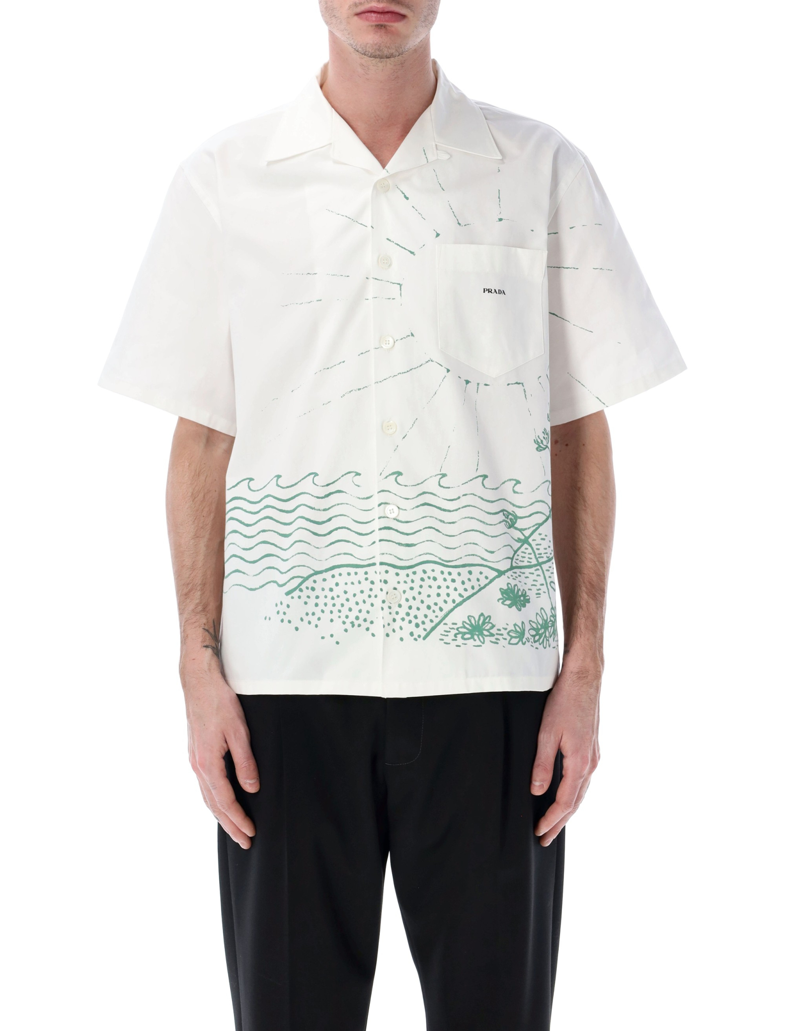 [Prada] Shirts Short Sleeve SS26 UCS414184HF0089