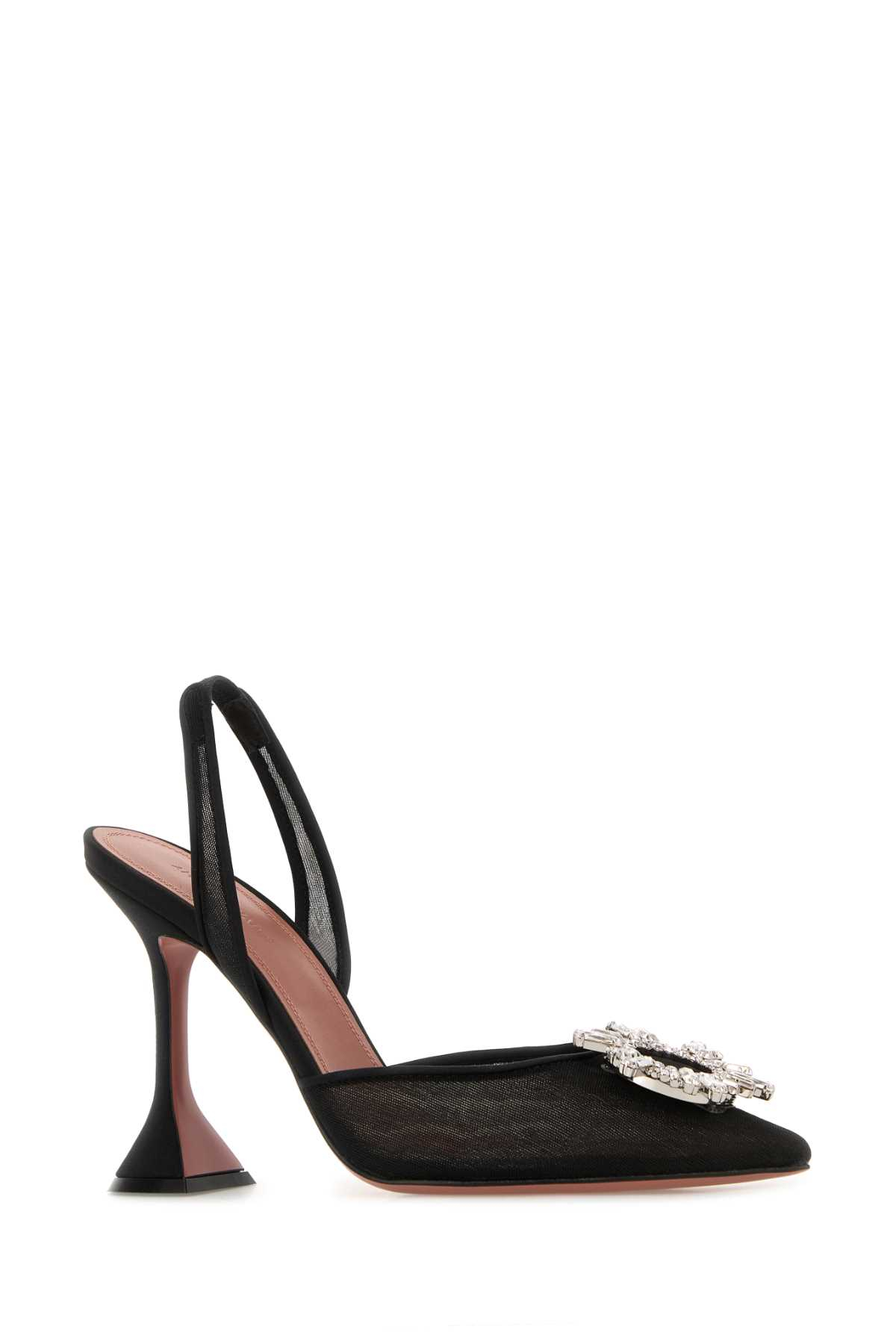 [Amina Muaddi] Sandals FW26 BEGUMMESHSLING BLA95CLHEE