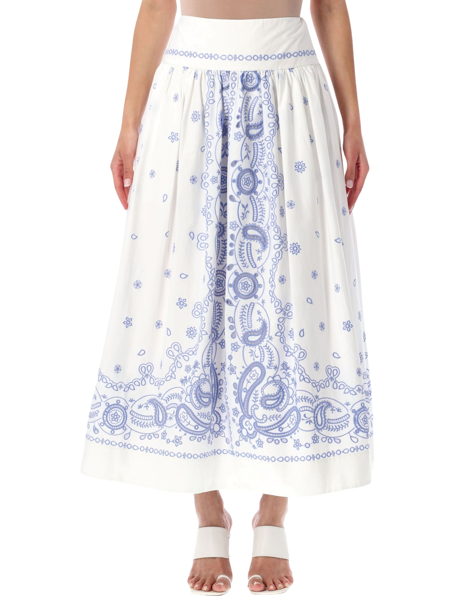 [SELF PORTRAIT] Long skirt SS26 AC26008MSKWWHITE