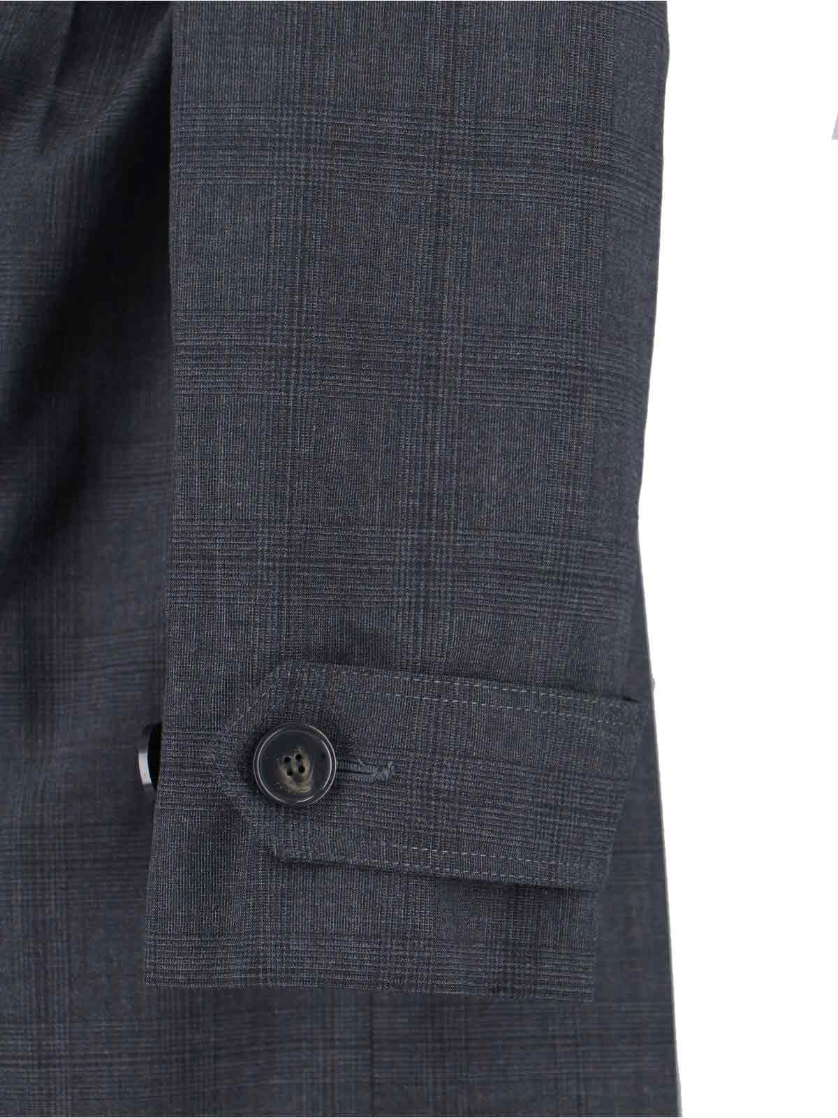 [THE FRANKIE SHOP] Trench Coat FW25 BLEECKER PLAID TRENCH COATDARK GREY