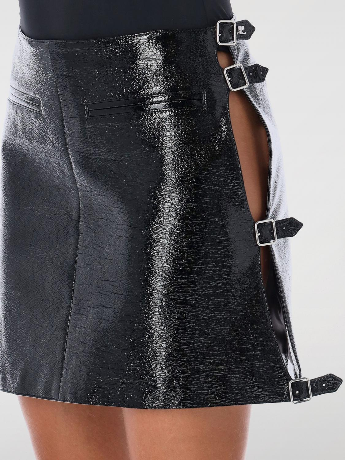 [Courreges] Mini skirt FW25 324CJU187VY0015 9999