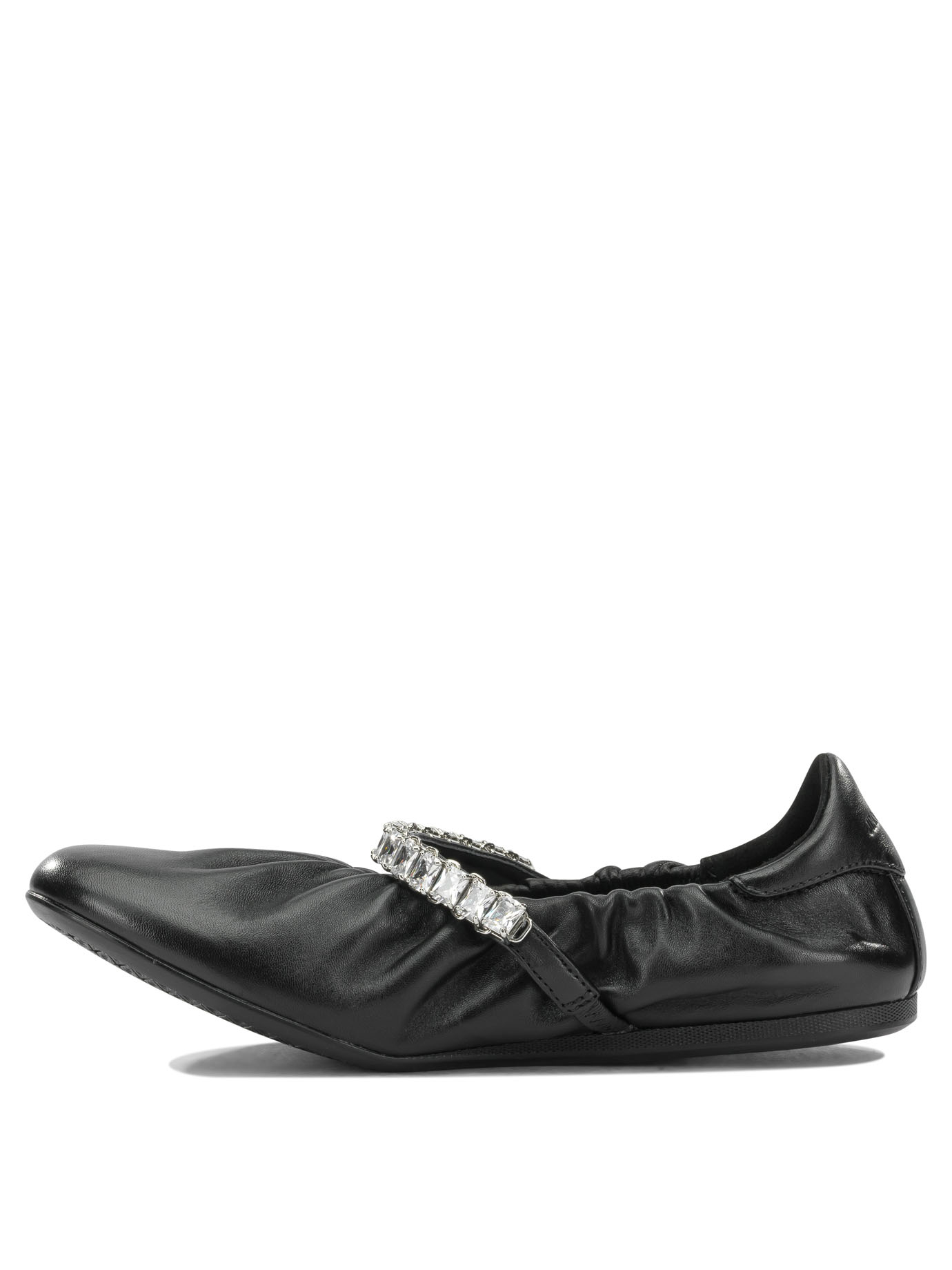 [Jimmy Choo] Flat shoes FW26 JADE BALLERINAGKEX BLACK/CRYSTAL