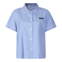 [Miu Miu] Shirts Short Sleeve SS26 MK2016SOOO187G F0AZ1
