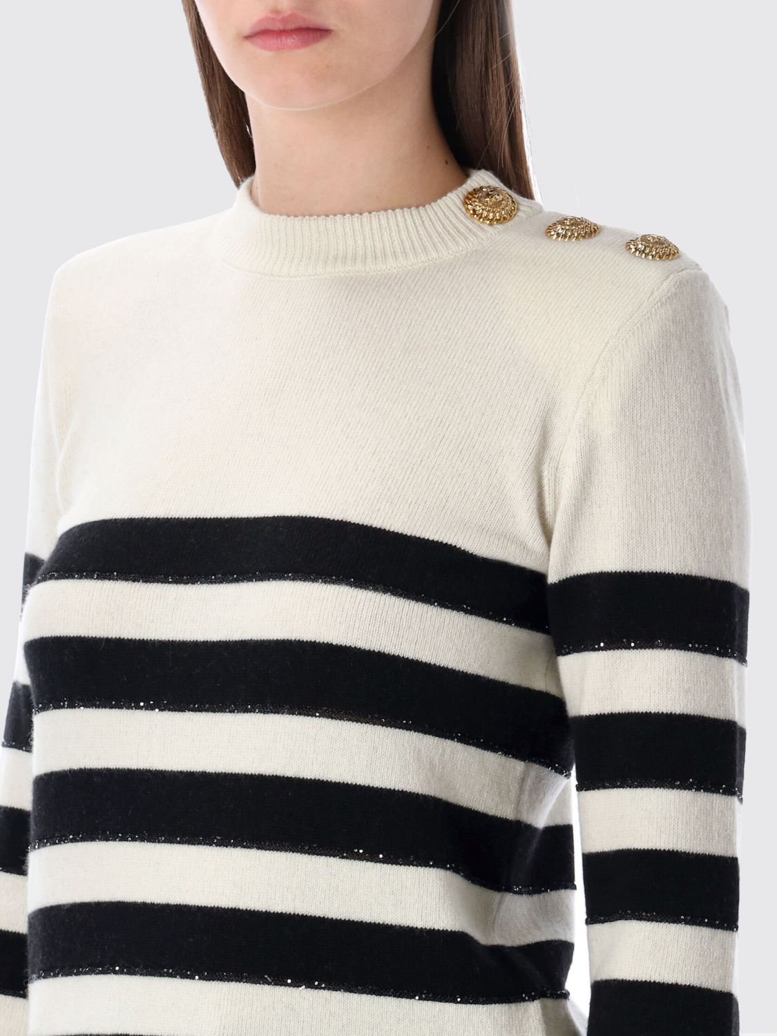 [Balmain] Knitwear SS26 GF1KD005KJ60 GAU