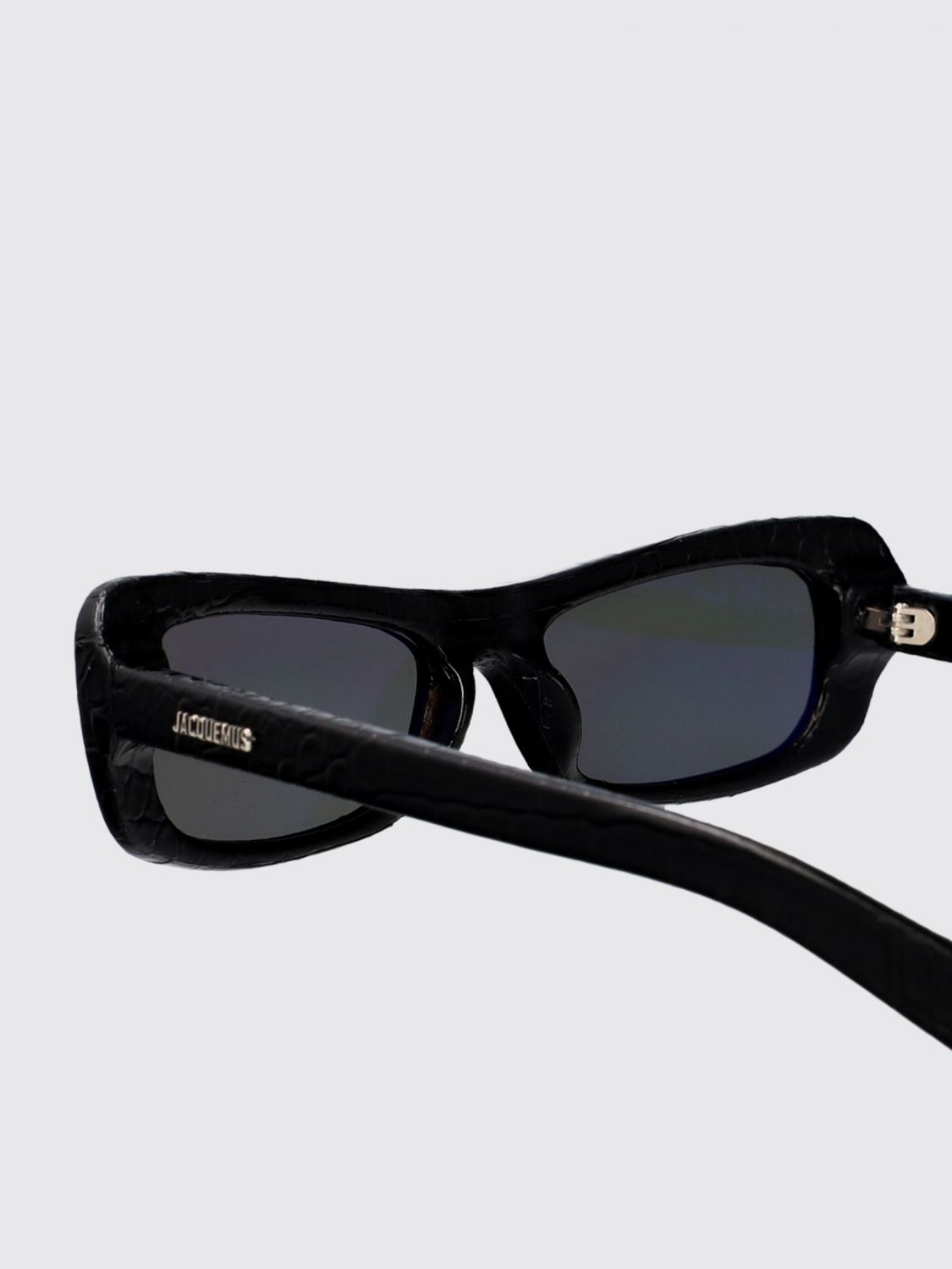 [JACQUEMUS] Sunglasses SS26 JAC55C11SUN BLACK CROC/ SILVER/ GREY