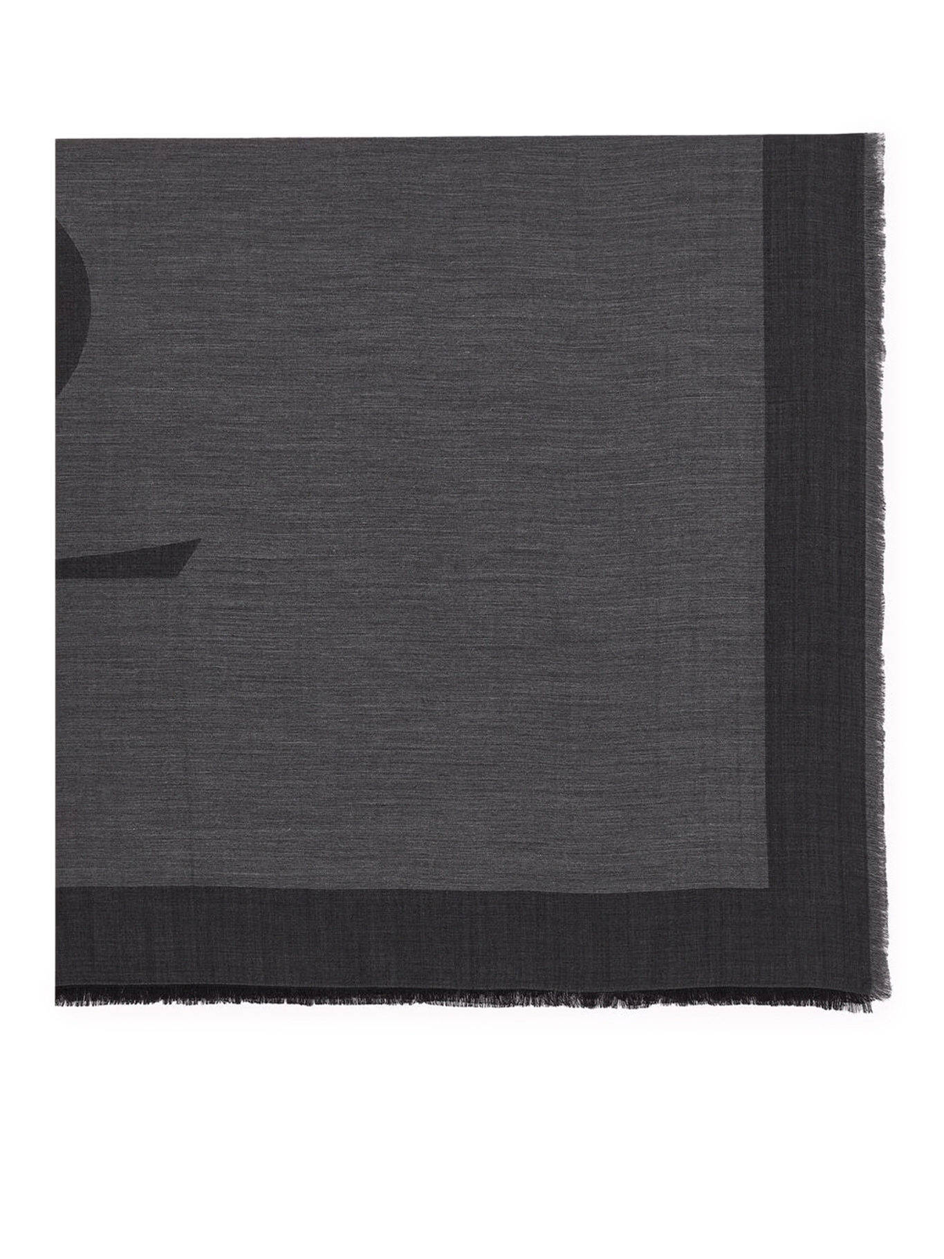 [Saint Laurent] Scarf FW26 8733763YU531160 ANTHRACITE BLACK